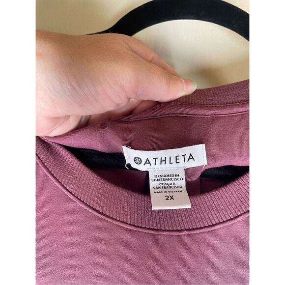 ATHLETA Santorini Cinch midi Dress Stretch Modal Rose size 2X - Picture 9 of 13